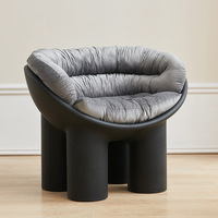 Chaises de siège de jambe d'éléphant d'enfants de meubles de salon de PE écologique nordique avec le coussin