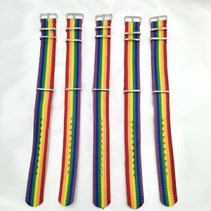 Bracelet de fierté LGBT pour bisexuels, lesbiennes, gays, bracelets de fierté LGBTQ, bracelet en nylon fait main, réglable, bracelets arc-en-ciel - Product Image 2