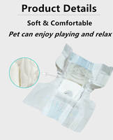Couches jetables pour chiens à haute absorption, culottes physiologiques confortables pour chiens