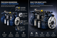 New Original Factory SINOTRUK HOWO WD12 420HP 371HP 375HP WEICHAI Diesel Engine Assembly Replacement