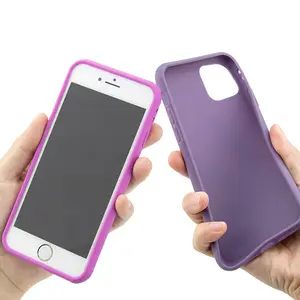 아이폰 15 14 프로 11 X XS 1.5mm 프리미엄 TPU 전화 케이스 사용자 정의 UV 인쇄 TPU 매트 백에 대한 간단한 새로운 단색 휴대 전화 케이스