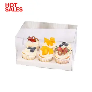 Boîte à gâteaux en carton personnalisée avec Logo imprimé, boîte à gâteaux Bento en papier rose de noël, vente en gros