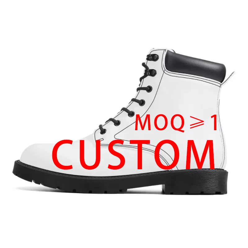 Custom Shoes OEM 3D Printing Service Customized LOGO Pattern Printed Winter Boots High Top Casual Men's Women's Boots