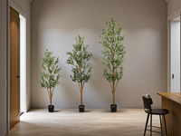 Nouvelle conception, vente en gros d'oliviers artificiels, faux oliviers, plantes pour la décoration de la maison, du bureau, du centre commercial, du magasin