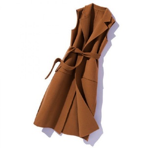 <span class=keywords><strong>Gilet</strong></span> sans manches à col polo <span class=keywords><strong>mi</strong></span>-<span class=keywords><strong>long</strong></span>, style très fin, pour <span class=keywords><strong>femme</strong></span>, taille cintrée, décontracté, grande taille, tendance - Product Image 6