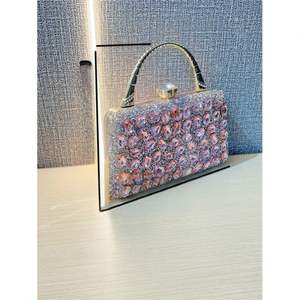 Клатч в форме сердца с кристаллами для вечерних выходов, золотая сумочка для женщин на выпускной - Product Image 3