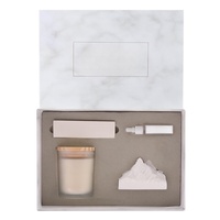 Ensemble cadeau diffuseur de parfum et bougie parfumée de luxe, fabriqué avec de la cire de soja naturelle, parfum longue durée pour la décoration de la maison