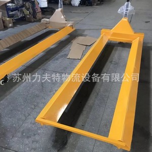 Manual Hydraulic Paper Roll Pallet Jack 2000kg Load Capacity Solid Tire Industrial Trolley For Papermaking Factory - Product Image 3