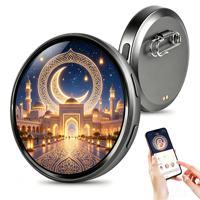 Badge numérique intelligent rechargeable OEM personnalisable avec écran, badge électronique pour collection de marchandises de fans d'idols, cadeau personnalisé