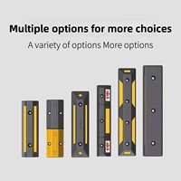 Pare-chocs de vitesse industriel portable pour parking, en caoutchouc et plastique haute visibilité, avec hauteur optionnelle