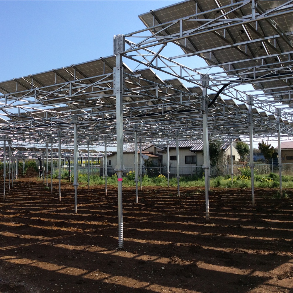 Система крепления на солнечной ферме, сталь, сельское хозяйство, наземное крепление