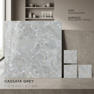 กระเบื้องพอร์ซเลน Glacier Nero ขนาด 60x60 ซม. ผิวด้าน ลายหินสีเข้ม คุณภาพพรีเมียม สำหรับตกแต่งพื้นและผนังภายใน หนา 8 มม. - Product Image 5