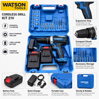 Kit perceuse-visseuse sans fil sans balais en gros d'usine avec 2 batteries, chargeur et mallette de transport – Ensemble d'outils électriques