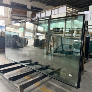 Verre trempé homogénéisé double argenté Low-E XDTB170 de 10 mm, vitrage structurel 12A combiné avec du verre trempé transparent de 10 mm - Product Image 2