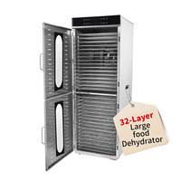 Commerciële Snacksmachine 32-laags Staande Dehydrator Gedroogd Fruit Beef Jerky Knapperige Chips Droger