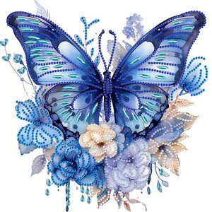 MOQ bajo DIY mariposa decoración de la pared pintura de diamantes en forma especial 5D acrílico diamante decoración del hogar Kits de pintura de diamantes