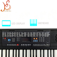 Teclado Electrónico HUASHENG de 54 Teclas, 100 Timbres, 100 Ritmos, Reproductor USB SD MP3, Control de Volumen y Tempo, Aprendizaje Musical para Principiantes