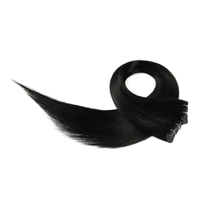 Nouvelle technologie injectée, couleur naturelle, extensions de cheveux invisibles extra longues, cuticules alignées, cheveux vierges Remy, 22 pouces, fabrication à la machine - Product Image 2