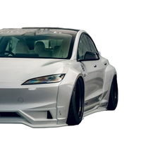 Nuevo Kit de Carrocería para Tesla Model 3, Estilo LB, Difusor Delantero, Alerón, Anchos de Rueda Anchos, Actualización de Arco de Rueda, Negro, Calidad Original 1:1, 2021-2023