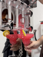 Distributeur de yaourt glacé et de crème glacée à 3 barils de comptoir, 160 portions par heure, 70g chacune