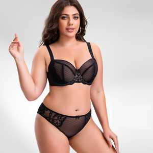 <span class=keywords><strong>Lingerie</strong></span> en dentelle transparente Wenshuo, fabrication directe, soutien-gorge push-up en coton grande taille, vente en gros, <span class=keywords><strong>lingerie</strong></span> brodée, logo personnalisé - Product Image 1