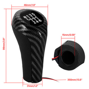 Bmw Carbon Fiber Gear <b>Shift</b> <b>Knob</b> Led White Light 5 6 Speed Manual Transmission Ergonomic Design - Product Image 5
