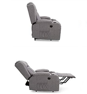 <span class=keywords><strong>Fauteuil</strong></span> Relevable de Luxe Moderne à Cadre Métallique avec Revêtement <span class=keywords><strong>en</strong></span> <span class=keywords><strong>Cuir</strong></span> PU pour Salons, <span class=keywords><strong>Fauteuil</strong></span> de Massage Relevable - Product Image 3