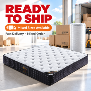Matelas hybride à ressorts ensachés et mousse à mémoire de forme, compressé, en stock, tailles Queen et King, pour hôtel et chambre à coucher - Product Image 3