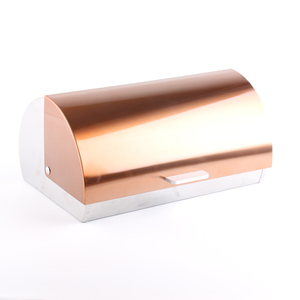 Contenitore per Pane in Acciaio Inox con Coperchio in <span class=keywords><strong>Plastica</strong></span>, <span class=keywords><strong>Portapane</strong></span> in Metallo con Coperchio in PS e Finestra Trasparente - Product Image 6