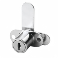 Serrure de tiroir universelle en zinc avec clé en plastique, noyau renforcé en forme de 7, durable, pour usage extérieur, design moderne