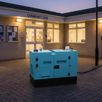 Generador diésel portátil de 10kva 15kva 20kva 25kva 30kw 50kva con motor Perkins, móvil, al mejor precio