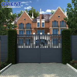 Portes de sécurité coulissantes motorisées par allée Portes principales électriques en aluminium d'école Porte extérieure d'usine - Product Image 3