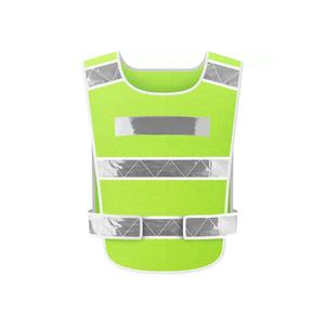 Gilet de sécurité réfléchissant haute visibilité unisexe, logo personnalisable, multi-poches, style respirant pour le trafic et la construction - Product Image 1