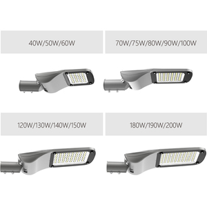 Lámparas LED de Calle de 40W-200W AC, Aleación de Aluminio, IP66, Certificación CE, Luz Blanca Cálida/Fría, Regulable, Inteligente, para Exteriores - Product Image 3