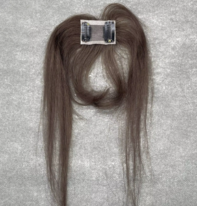 Frange con Clip in Capelli Umani Remy al 100% per Donna, <span class=keywords><strong>Extension</strong></span> Frontale Traspirante con Base Mono - Product Image 4