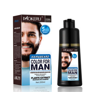 Shampooing colorant pour barbe en vrac de marque privée 200ML teinture rapide et produit facile à utiliser pour cheveux et barbe pour <span class=keywords><strong>homme</strong></span> - Product Image 5