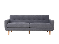 Zweisitziges Sessel-Sofa garnitur für chinesisches Design, das auf der Website angezeigt wird