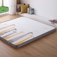 Matelas en tissu tricoté amovible et lavable avec mousse à mémoire de forme, coton respirant, fibre de coco sans formaldéhyde et maille 3D