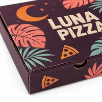 Mehrgrößen-Pizzakartons nach Maß Bedruckte Wellpappe-Lieferboxen für Restaurants und Catering-Unternehmen