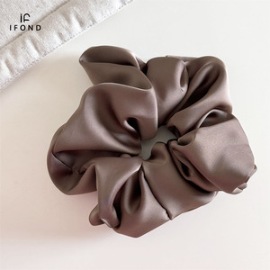 Ifond 18cm Satin đàn hồi tóc ban nhạc cho phụ nữ quá khổ <span class=keywords><strong>Bow</strong></span> scrunchie đơn giản vẻ đẹp tóc phụ kiện Quà Tặng - Product Image 5