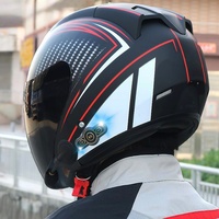 Nuevo Diseño de Casco de Motocicleta con Bluetooth Integrado, Cascos Inteligentes con Función para Hombre, ABS 3000MA