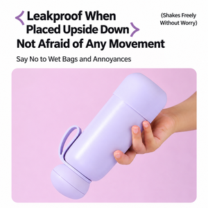 Large Capacity Stainless Steel Vacuum Flask 304 Insulated Water Bottle with Round <b>Mushroom</b> Cap Carry Loop for Travel - Product Image 2