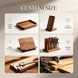 Artigianato in <span class=keywords><strong>Legno</strong></span> su Misura Dimensioni Forme Materiali Colori Logo Confezione Decorazione Superficiale Struttura Design Funzionale Personalizzabili - Product Image 2