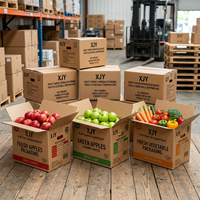 XJY Kraftpapier Golfkarton Fruitverpakking Verzenddoos voor Appel- & Groenteverpakkingen