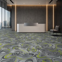 Feuerfester Wand-zu-Wand Teppichboden Axminster Hotelteppich für Hochzeitssaal Bankettsaal Luxuriöser Gemusterter Technischer Teppich