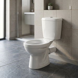 Nouvelle toilette économique en céramique, deux pièces, à poser au sol, avec double chasse cyclonique, pour salle de bain - Product Image 5