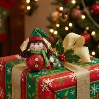 Figurines de lutin assis mignonnes pour la décoration de la maison, du bureau et des fenêtres de Noël, cadeaux surprise du Nouvel An, poupées Rudolph, poupée en peluche lutin