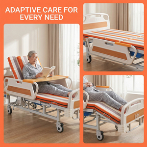 سرير فحص طبي قابل للطي بخمس وظائف وعجلات جانبية و4 عجلات دوارة مع وعاء للمرحاض بأسعار رخيصة - Product Image 3