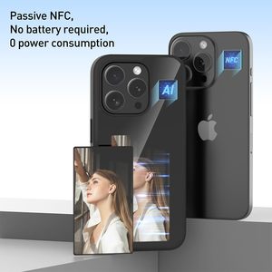 Funda Inteligente con NFC y Pantalla E-ink para iPhone 16, 16e, IPSE4, 15, 14 Pro Max, de Alta Gama, Personalizable, con Proyección de Fotos, Resistente a Impactos, Carcasa Suave - Product Image 3