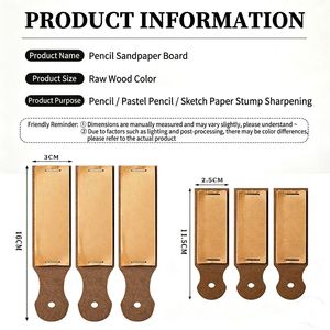 Bloc de ponçage pour le pointage des crayons, pour le dessin classique et le croquis, planche à poncer pour crayons, fournitures artistiques - Product Image 2
